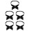 5St Donkerblauwe Polyester Strikdas Cosplay En 9