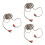 3Pcs Flexible Alloy Speaker Wire for Car Audio Systems 6