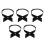 5St Donkerblauwe Polyester Strikdas Cosplay En 8