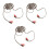 3Pcs Flexible Alloy Speaker Wire for Car Audio Systems 8