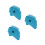 3Pcs Handheld Masking Tape Tool Blue Ergonomic Grip for Home Use 5