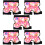 5Pièces Coussinets Hanches Rose En Éponge Confortables Pour Skate 10