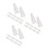 30St Plastic Staartkralen Beige Voor Diverse Types 9