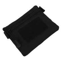 Lightweight Black Nylon Coin Purse & Storage Bag for Travel Essentials