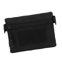 Outdoor Black Waist Coin Purse Nylon Portable Wallet with Storage Pocket