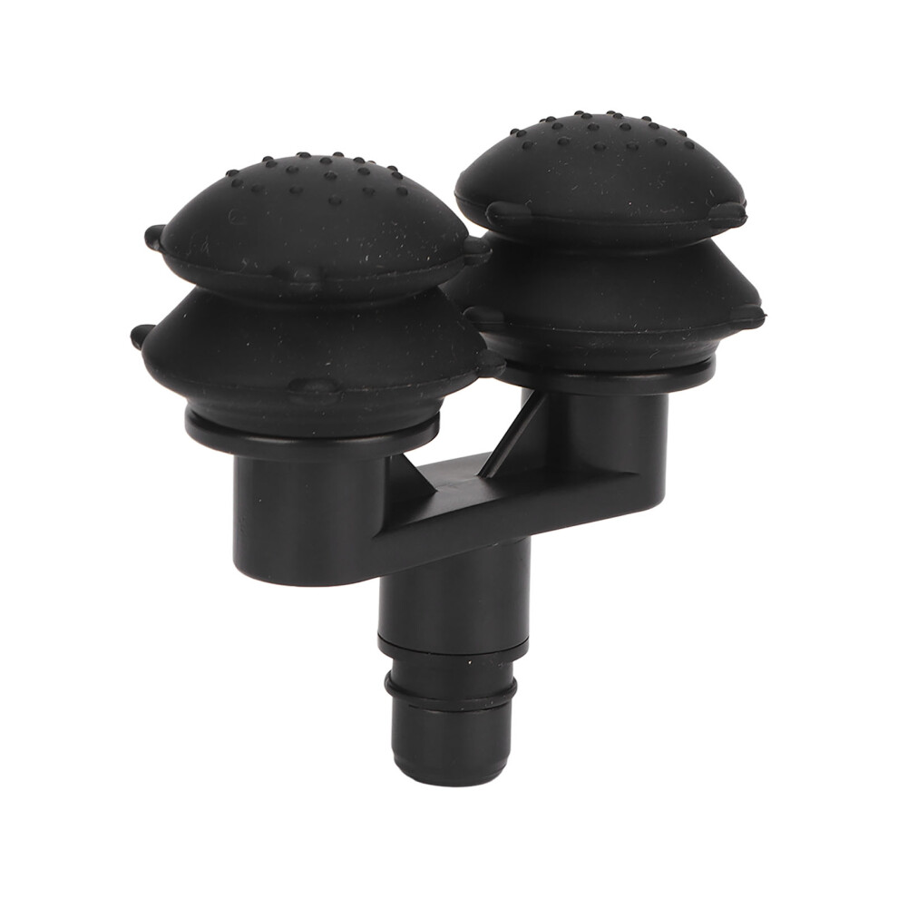 Relaxing 0.7in Silicone Massage Head for Various Muscle Groups - Black
