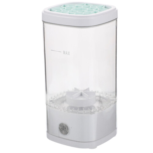 3Pcs Rechargeable Makeup Brush Cleaning Machine USB Transparent Design 1