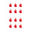 12St Creatieve Rood Plastic Mini Bouwset Met Educatieve Modellen 6