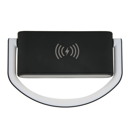 Wireless Charging Alarm Clock with Night Light, 4-Digit LED, Black 2