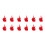 12St Creatieve Rood Plastic Mini Bouwset Met Educatieve Modellen 5