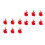 12St Creatieve Rood Plastic Mini Bouwset Met Educatieve Modellen 7