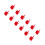 12St Creatieve Rood Plastic Mini Bouwset Met Educatieve Modellen 8