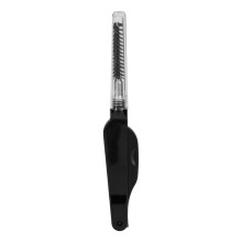 Pieptene de gene din oțel inoxidabil, design pliabil, instrument de îngrijire a sprâncenelor, perie cu dinți fini și capăt dublu, cu pieptene,