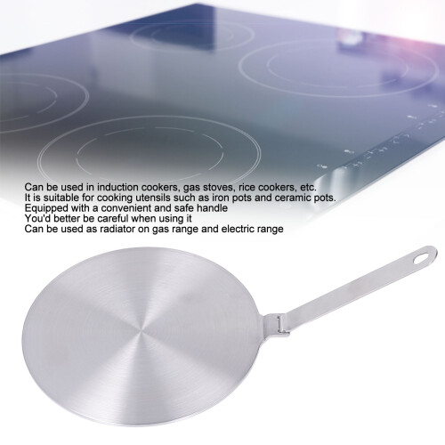 Diffuseur de chaleur en acier inoxydable pour cuisinières à induction, type 24 1