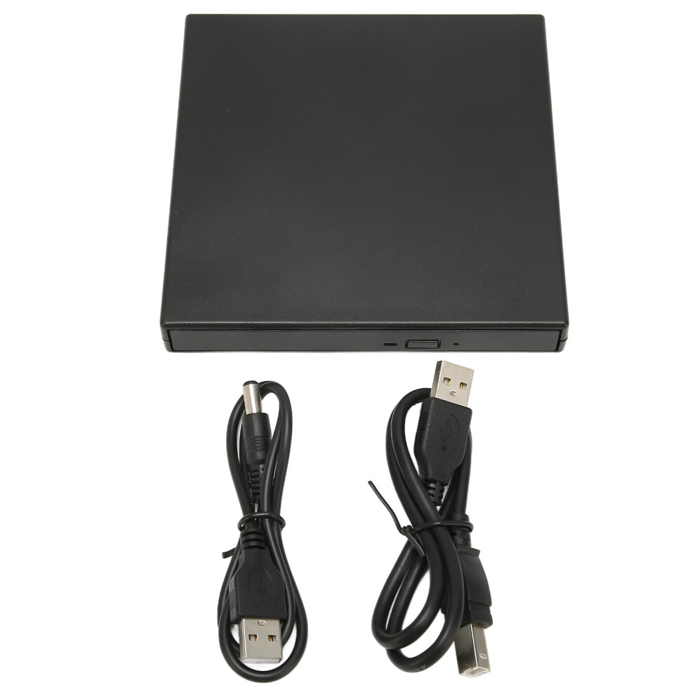 External Optical Drive Usb 2.0 Interface Dvd Rewriter Cd Burner Portable Drive For Laptop High Speed Burning Chip Multi Format Support Black 9147006995631