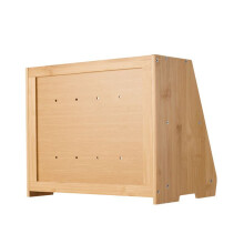 Brooddoos - DUOKU - SX004 - Natuurlijk Hout - Trapezium Design - 2 Niveaus