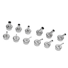 12Pcs Stainless Steel Hot Air Gun Nozzle Set for Heat Soldering Station