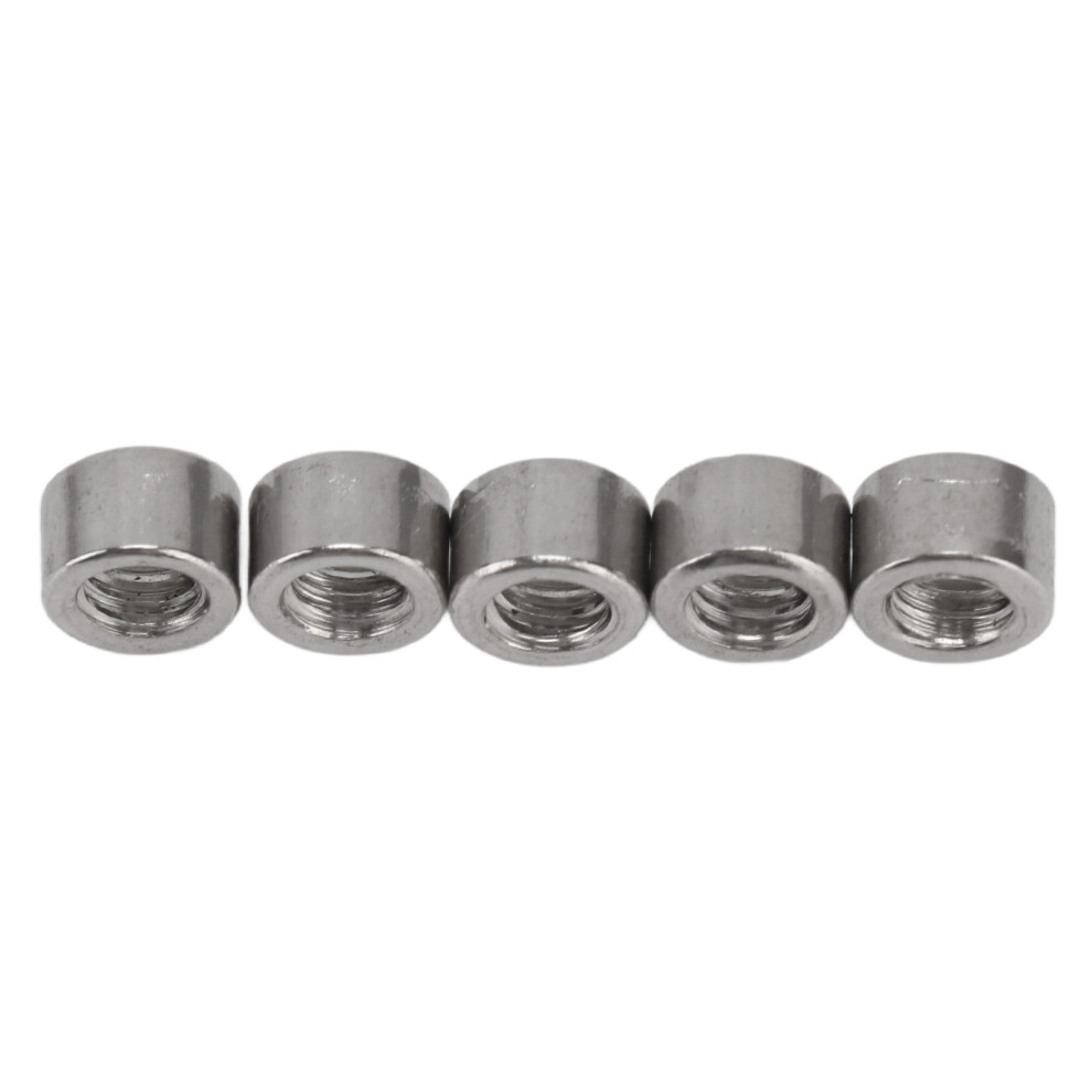 Stainless Steel M4x0.7 Round Nuts 4Mm Heavy Duty Connector 50 Pack For Repair 9381380907129