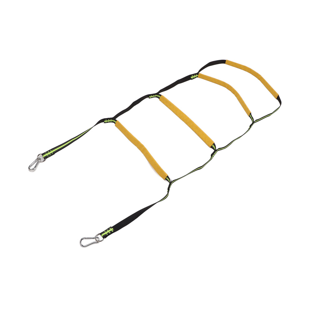 Foldable 4-Step Rope Ladder for Inflatable Boat Kayak Motorboat Max Load 150kg