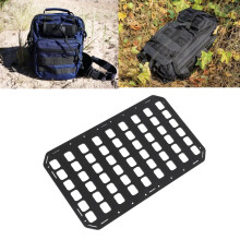 Steifes schwarzes MOLLE-Panel PP Gear Organizer mit Gurt für Rucksack
