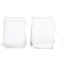 100 lege theezakjes met touwtje, hittebestendig filterpapier