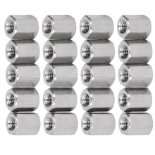 Durable 20PCS M4 Hex Connector Nuts Stainless Steel for Installation