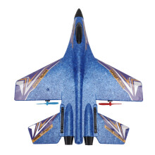 Blaues RC-Flugzeugmodell, 100 m Flughöhe, 15 Min Flugzeit
