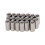 304 SS Rust-Proof M5 Hex Coupling Nuts 20Pcs Threaded Silver Set 12