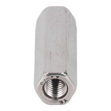 Industrial Fastener M8x1.25 10Pcs Hex Coupling Nuts Stainless Steel