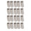 304 SS Rust-Proof M5 Hex Coupling Nuts 20Pcs Threaded Silver Set 15