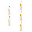 5Sets Offene Beading Nadeln Mit Für Einfaches Perlenfädeln Bunt 10
