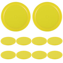 50Stk Gelbe Air Hockey Pucks Stabilem Kunststoff Für Tischspiele