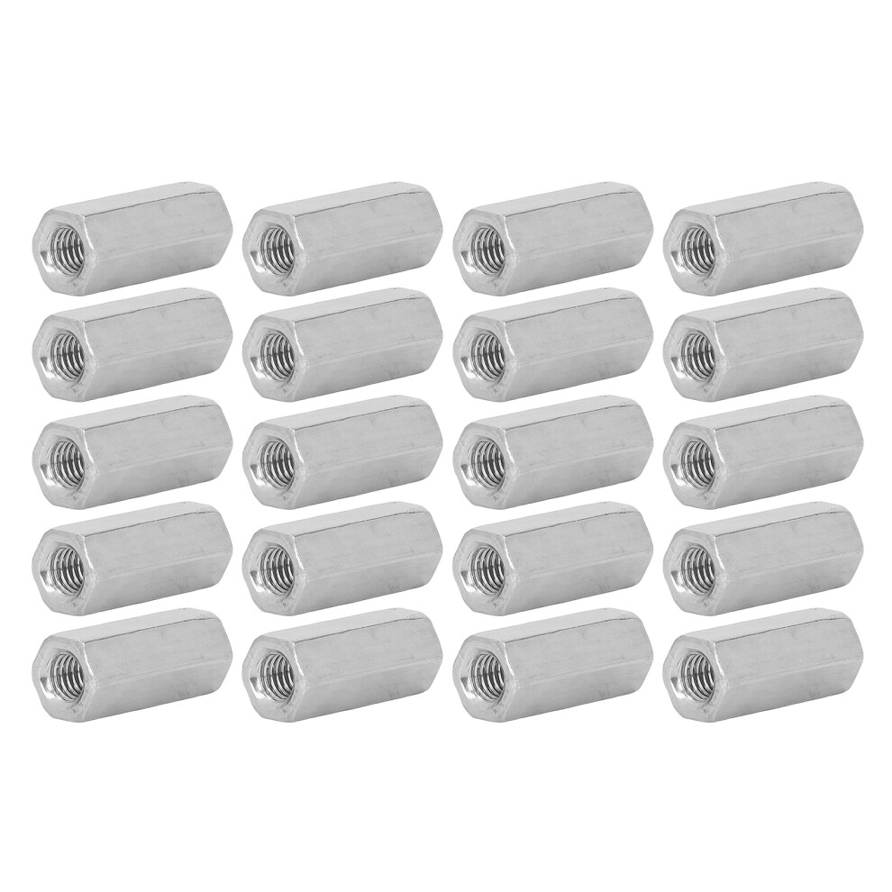 20 Pcs M6x1 L25mm Stainless Steel Hex Coupling Nuts For Rods & Bolts 9451371970347