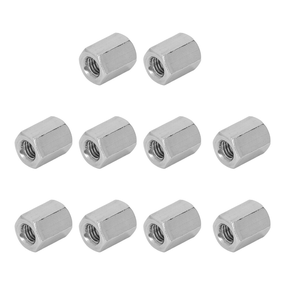10Pcs M10 X 1.5-17-L22mm Stainless Steel Hex Coupling Nut Kit For Bolts 3701371970530