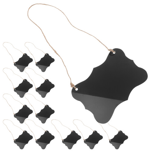36Pièces Tableau Noir Suspendu Noir Tableau Mémo Effaçable 1