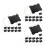 36Pièces Tableau Noir Suspendu Noir Tableau Mémo Effaçable 10
