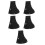5Pièces Étui Nylon Noir Sécurisant Pour Randonnée Camping 7