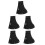 5Pièces Étui Nylon Noir Sécurisant Pour Randonnée Camping 8