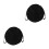 2Pièces De Rangement Yoga En Polyester Noir, Portable Durable 7