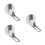 3Pièces Règle Murale Hauteur Adulte ABS Précise 6
