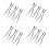 24Pièces Clips Ski Enfants Strap Elastique Antiperte 9