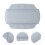 5Pièces Coussin Tête De Bain PVC Confort Et 8