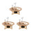 3Pièces Puzzle Bois Assemblage DIY Apprentissage Kaki 6