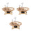 3Pièces Puzzle Bois Assemblage DIY Apprentissage Kaki 8