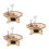 3Pièces Puzzle Bois Assemblage DIY Apprentissage Kaki 10