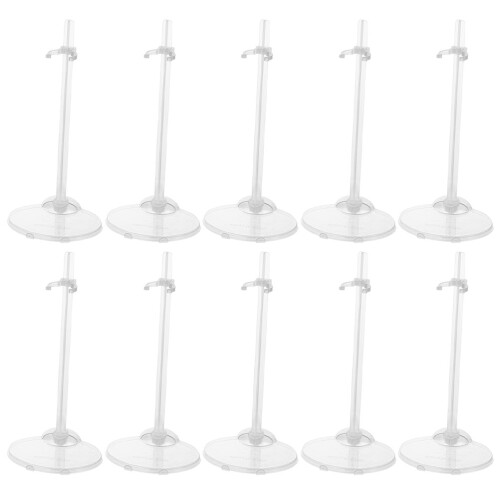 20Pièces Support Figurine Plastique Transparent Solide Pour Intérieur