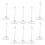 20Pièces Support Figurine Plastique Transparent Solide Pour Intérieur 3
