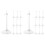 20Pièces Support Figurine Plastique Transparent Solide Pour Intérieur 4