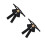 2Pièces Noir Accessoire Élégant Femme 5