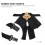 2Pièces Noir Accessoire Élégant Femme 11